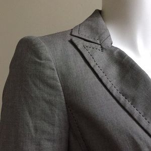 Banana Republic Grey Blazer w/ Black Stitching
